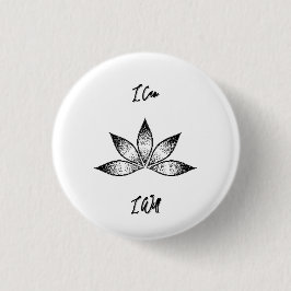 Ich kann eine inspirierende Entschlossenheit Lotus Button