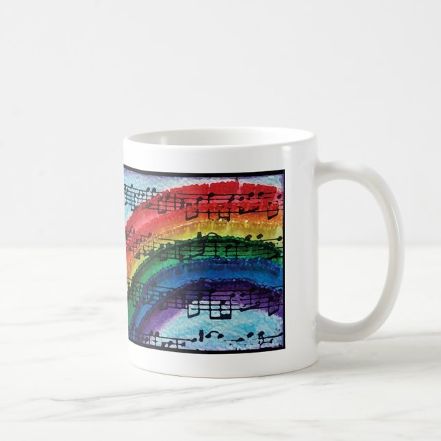 Ich kann einen Regenbogen singen Kaffeetasse (Rechts)