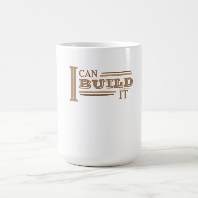 Ich kann es bauen - Kaffeetasse (Weiß) (Mittel)