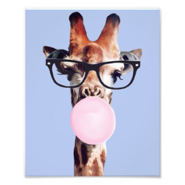 Ich kann es dir erklären Giraffe Blowgum Fotodruck