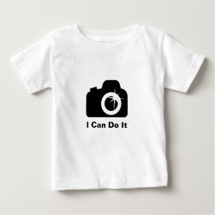 Ich kann es Kamera machen Baby T-shirt
