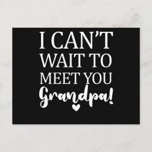 Ich kann es nicht abwarten, dich Großvater-Schwang Postkarte