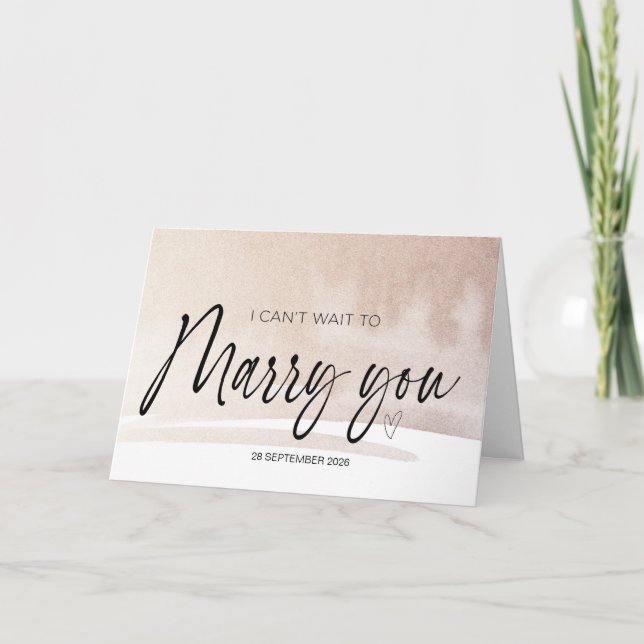Ich kann es nicht abwarten, dich zu heiraten.. Bra Karte (Vorderseite)