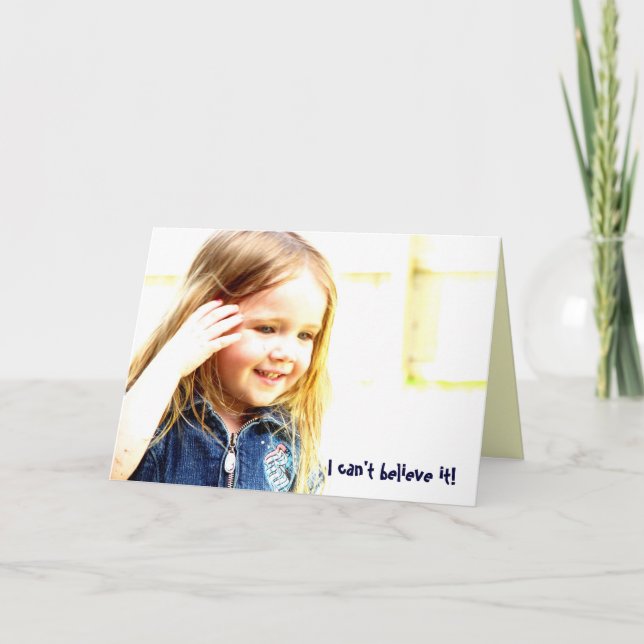 Ich kann es nicht glauben! karte (Vorderseite)