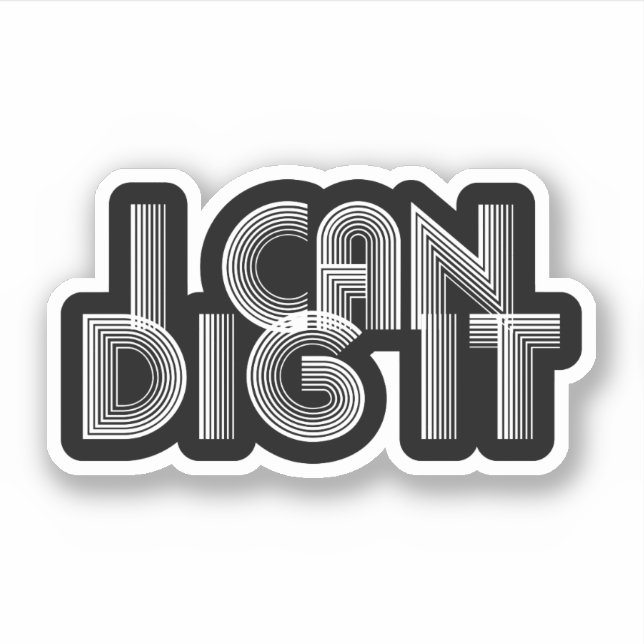 Ich kann es tun aufkleber (Vorderseite)