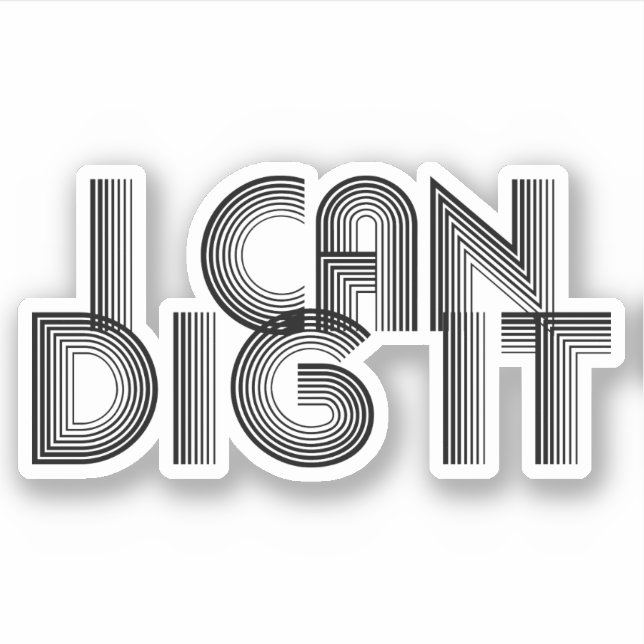 Ich kann es tun aufkleber (Vorderseite)