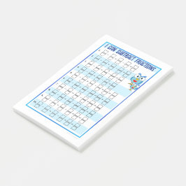Ich kann Fractions hinzufügen - Blue Post-It-Notes Post-it Klebezettel