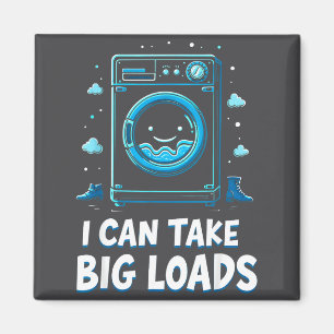 Ich kann große Ladungen lustiger Waschtag Waschmas Magnet