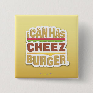 Ich kann habe Cheezburger (Schatten) Button