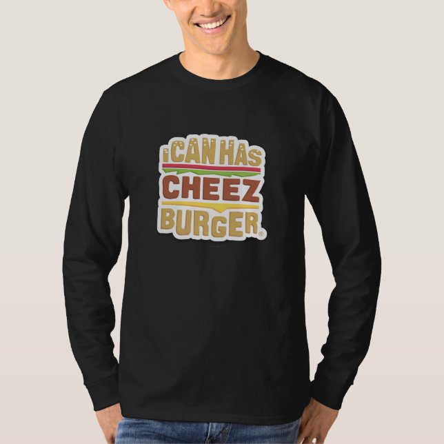 Ich kann habe Cheezburger (Schatten) T-Shirt (Vorderseite)