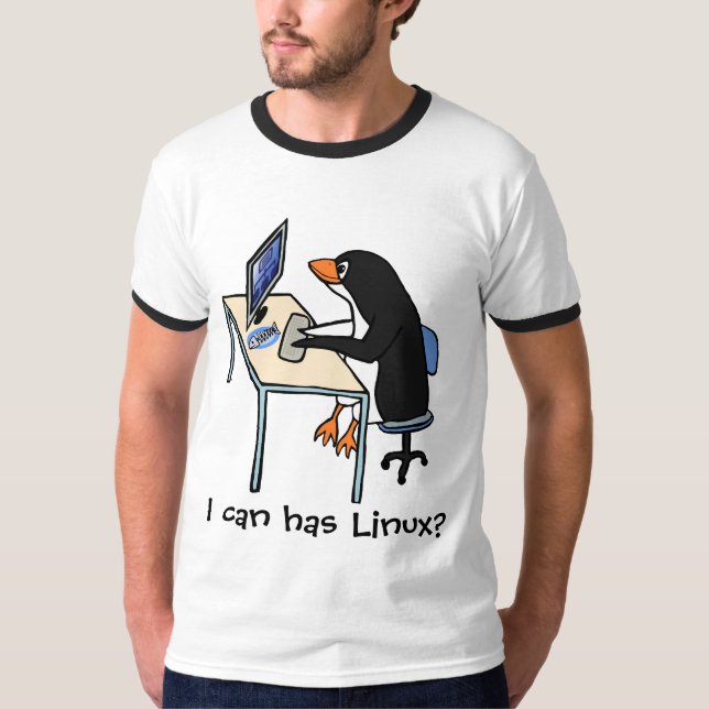Ich kann habe Linux? T-Shirt (Vorderseite)