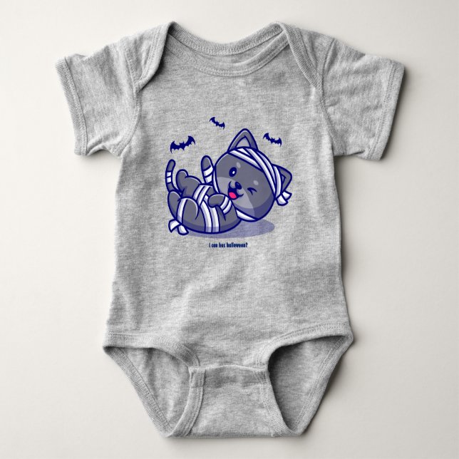 Ich kann Halloween haben? Baby Strampler (Vorderseite)