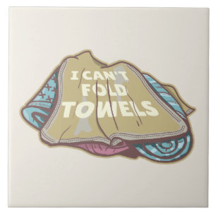 Ich kann Handtücher nicht lustig waschen Fliese