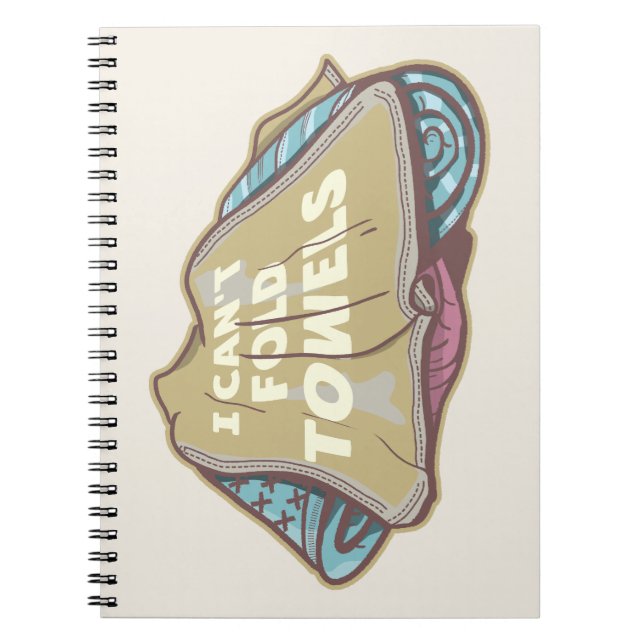 Ich kann Handtücher nicht lustig waschen Notizblock (Vorderseite)