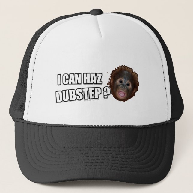 ICH KANN HAZ DUBSTEP? LOLz Tollpatsch-Schritt Meme Truckerkappe (Vorderseite)