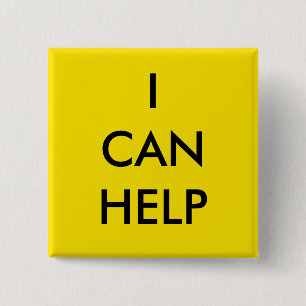 Ich kann helfen Freiwilligen-Button Charity-Event  Button