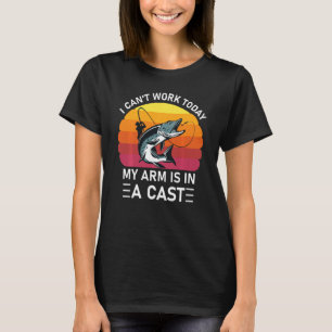 Ich kann heute arbeiten, mein Arm ist in einer une T-Shirt
