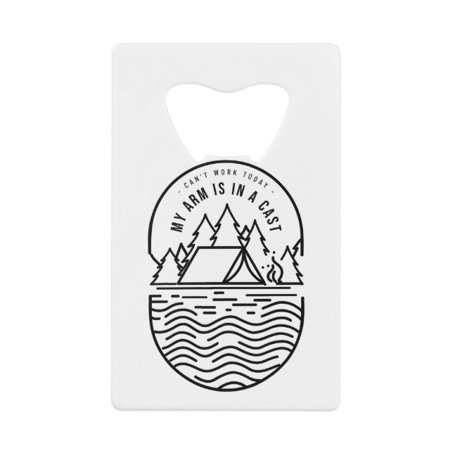 Ich kann heute nicht arbeiten geldbeutel flaschenöffner (Vorderseite)