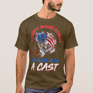 Ich kann heute nicht arbeiten, mein Arm ist in ein T-Shirt