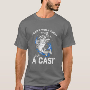 Ich kann heute nicht arbeiten, mein Arm ist in ein T-Shirt