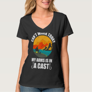 Ich kann heute nicht arbeiten, mein Arm ist in ein T-Shirt