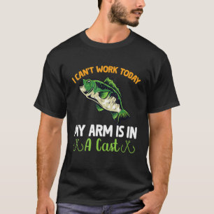 Ich kann heute nicht arbeiten, mein Arm ist in ein T-Shirt
