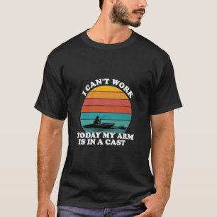 Ich kann heute nicht arbeiten, mein Arm ist in ein T-Shirt