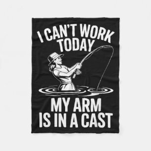 Ich kann heute nicht arbeiten, mein Arm ist in Gip Fleecedecke