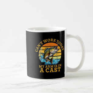 Ich kann heute nicht arbeiten, mein Arm ist in Gip Kaffeetasse
