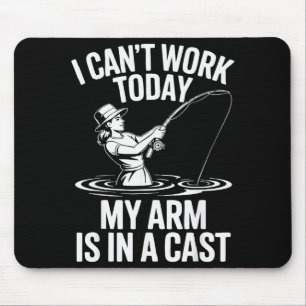 Ich kann heute nicht arbeiten, mein Arm ist in Gip Mousepad