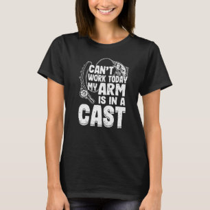 Ich kann heute nicht mehr arbeiten, mein Arm ist i T-Shirt