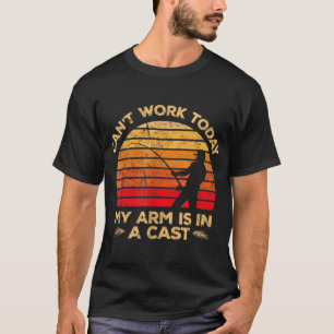 Ich kann heute nicht mehr arbeiten, mein Arm ist i T-Shirt