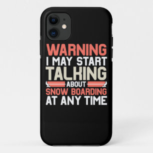 Ich kann jederzeit anfangen, über Snowboarden zu s Case-Mate iPhone Hülle