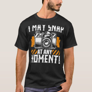 Ich kann jederzeit Fotograf-Kameraaufnahme abschal T-Shirt
