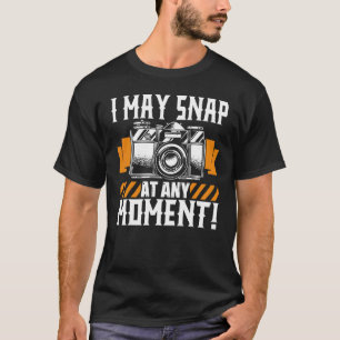 Ich kann jederzeit Fotograf-Kameraaufnahme abschal T-Shirt