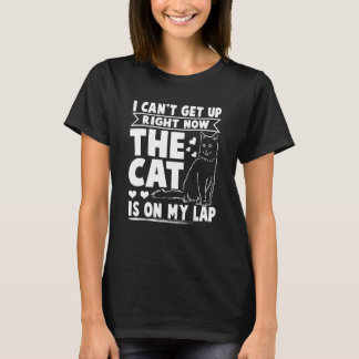 Ich kann jetzt aufstehen, wenn sich die Katze auf  T-Shirt