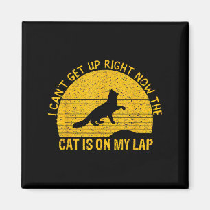 Ich kann jetzt nicht aufstehen, da die Katze auf m Magnet