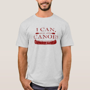 Ich kann, Kanu? T - Shirt (rotes Logo)