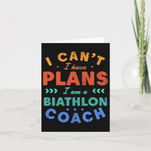 Ich kann kein Biathlon-Trainer Biathlet haben Karte