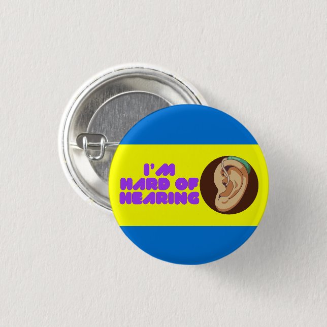 Ich kann kein einfaches Abzeichen hören Button (Vorne & Hinten)