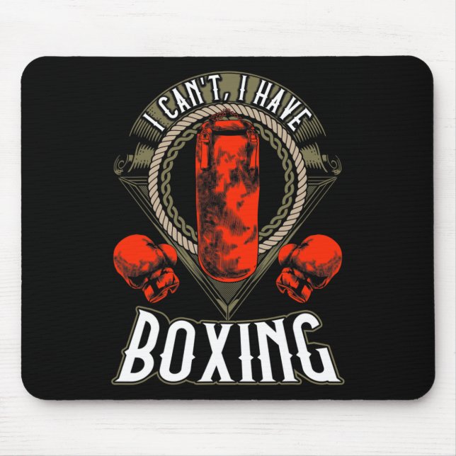 Ich kann keine Boxhandschuhe haben Mousepad (Vorne)