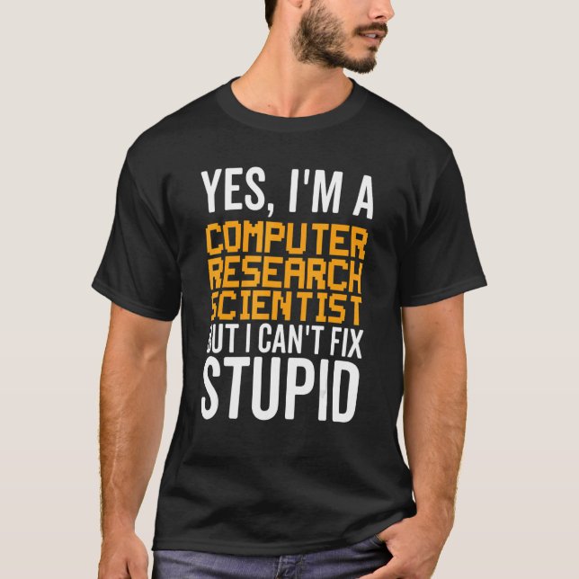Ich kann keine Fehler beheben - Funny Computer Res T-Shirt (Vorderseite)