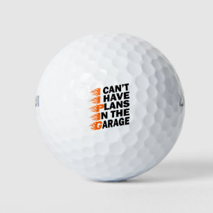 Ich kann keine Pläne in der Garage Car Lover Funny Golfball