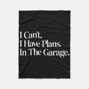 Ich kann keine Pläne in der Garage Car Mechanics F Fleecedecke