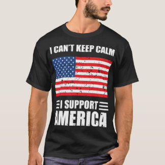 Ich kann keine Ruhe behalten haben, wenn ich Ameri T-Shirt
