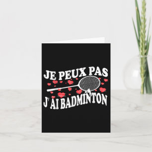 Ich kann keinen Badminton Bad Badminton Player Spa Karte