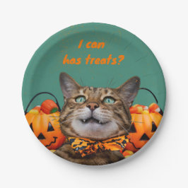 Ich kann Leckereien auf Papier Teller haben