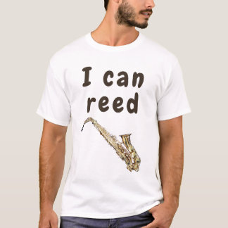 Ich kann lesen: Saxophon T-Shirt