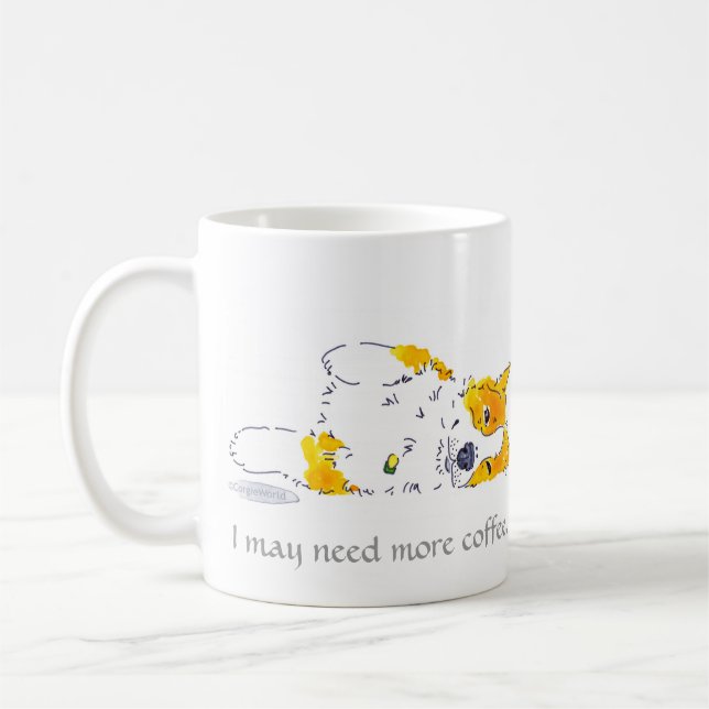 Ich kann mehr Kaffeecorgi-Tasse benötigen Tasse (Links)