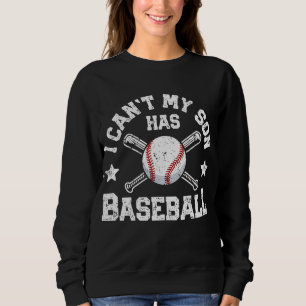 Ich kann meinen Sohn nicht mit Baseball-Mama-Fraue Sweatshirt